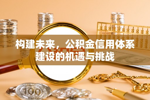 扬州构建未来，公积金信用体系建设的机遇与挑战