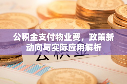 扬州公积金支付物业费，政策新动向与实际应用解析